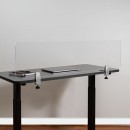 Flash Furniture BR-DDIA-30119-GG Clear Acrylic Desk Partition 47"L x 12"H addl-1