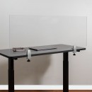Flash Furniture BR-DDIA-45119-GG Clear Acrylic Desk Partition 47"L x 18"H addl-1