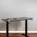 Flash Furniture BR-DDIA-30152-GG Clear Acrylic Desk Partition 60"L x 12"H addl-1