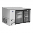 Atosa SBB59GGRAUS1 Stainless Steel Two Glass Door Back Bar Cooler 58" addl-1