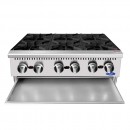 Atosa ACHP-6 Stainless Steel Six Burner Hot Plate, 36" addl-1