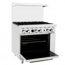 Atosa AGR-6B 36" Gas Range with (6) Open Burners and (1) 26-1/2" Oven addl-1