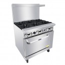 Atosa AGR-6B 36" Gas Range with (6) Open Burners and (1) 26-1/2" Oven addl-4