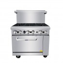 Atosa AGR-6B 36" Gas Range with (6) Open Burners and (1) 26-1/2" Oven addl-7