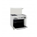 Atosa AGR-2B24GR 36" Gas Range, (2) Open Burners with 24" Right Griddle, (1) 26-1/2" Oven addl-2