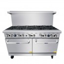 Atosa AGR-10B 60" Gas Range, (10) Open Burners and (2) 26-1/2" Ovens addl-6