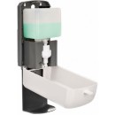 Alpine 430-L-T Automatic Hands-Free Gel Hand Sanitizer/Soap Dispenser with Drip Tray, 1200 ml, White addl-1