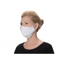 Winco MSK-2WML Adjustable/Reusable 2-Ply Cotton Face Mask, White, M/L, 2/Pack addl-1