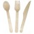 TigerChef 100% Eco-Friendly Biodegradable Birchwood Cutlery, Assorted, 350/Pack addl-2