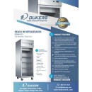 Dukers D28AR-GS1 Glass 1- Door Top Mount Reach-In Refrigerator 27-1/2" addl-2