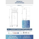 Dukers D28AR-GS1 Glass 1- Door Top Mount Reach-In Refrigerator 27-1/2" addl-1