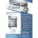 Dukers D55AR-GS2 Glass 2-Door Top Mount Reach-In Refrigerator 55" addl-2