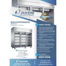 Dukers D83AR-GS3 Glass 3-Door Top Mount Reach-In Refrigerator 82-5/8" addl-1