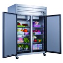 Dukers D55AR 2-Door Top Mount Reach-In Refrigerator 55" addl-1