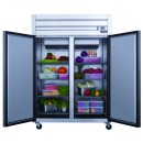 Dukers D55AR 2-Door Top Mount Reach-In Refrigerator 55" addl-2
