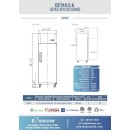 Dukers D28AF One Door Top Mount Reach-In Freezer 27-1/2" addl-3