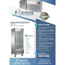 Dukers D28R-GS1 Glass 1-Door Bottom Mount Reach-In Refrigerator 27-1/2" addl-1