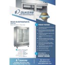 Dukers D55R-GS2 Glass 2-Door Bottom Mount Reach-In Refrigerator 55" addl-2