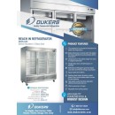 Dukers D83R-GS3 Glass 3- Door Bottom Mount Reach-In Refrigerator 82-5/8" addl-2