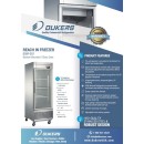 Dukers D28F-GS1 Glass 1-Door Bottom Mount Reach-In Freezer 27-1/2" addl-1