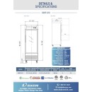 Dukers D28F-GS1 Glass 1-Door Bottom Mount Reach-In Freezer 27-1/2" addl-2