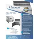 Dukers DPP44 Pizza Prep Table Refrigerator 44-1/2" addl-3