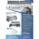 Dukers DPP90 3- Door Pizza Prep Table Refrigerator 90" addl-4