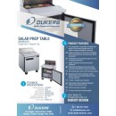 Dukers DSP29-8-S1 Sandwich / Salad Prep Table Refrigerator 29" addl-3