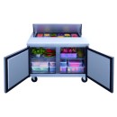 Dukers DSP48-12-S2 2-Door Sandwich / Salad Prep Table Refrigerator 48" addl-5