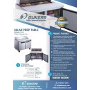 Dukers DSP48-12-S2 2-Door Sandwich / Salad Prep Table Refrigerator 48" addl-4