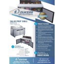 Dukers DSP60-16-S2 2- Door Sandwich / Salad Prep Table Refrigerator 60" addl-4