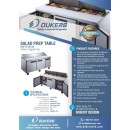 Dukers DSP72-18-S3 3-Door Sandwich Salad Prep Table Refrigerator 72" addl-4