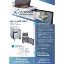 Dukers DSP29-12M-S1 Mega Top Salad / Sandwich Prep Table Refrigerator 29" addl-4