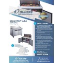 Dukers DSP48-18M-S2 2-Door Mega Top Sandwich / Salad Prep Table Refrigerator 48" addl-5