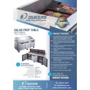 Dukers DSP72-30M-S3 3-Door Mega Top Sandwich / Salad Prep Table Refrigerator 72" addl-1