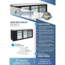 Dukers DBB72-S3 3-Sliding Glass Door Refrigerated Back Bar Cooler 73" addl-1