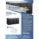 Dukers DBB72-M3 3-Solid Door Refrigerated Black Back Bar Cooler 73" addl-1