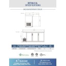 Dukers DBB72-M3 3-Solid Door Refrigerated Black Back Bar Cooler 73" addl-2