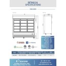 Dukers DSM-68SR 3-Glass Door Sliding Refrigerated Merchandiser 78" addl-2