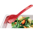 Winco CVPS-13K Black 13" Polycarbonate Perforated Serving Spoon addl-1