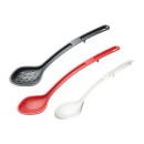 Winco CVPS-13R Red 13" Polycarbonate Perforated Serving Spoon addl-1