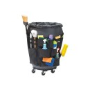 Winco JCB-2920 Black Nylon Caddy Bag for 32 or 44 Gallon Containers addl-1