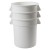 Winco PTC-10W 10 Gallon Round White Trash Can addl-5