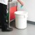 Winco PTC-10W 10 Gallon Round White Trash Can addl-6