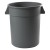Winco PTC-20G 20 Gallon Round Gray Trash Can addl-1