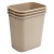 Winco PWR-28BE Beige Rectangular Wastebasket, 28 Qt. addl-1