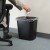 Winco PWR-28K Black Rectangular Wastebasket, 28 Qt. addl-3