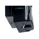 Winco SD-100K Black Wall Mount Manual Soap Dispenser 1 Liter addl-1