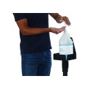 Winco SMJH-9K Black Stanchion Mount 1-Gallon Jug Holder addl-3