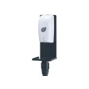 Winco SMSD-16K Black Stanchion Mount Universal Sanitizer/Soap Dispenser addl-1